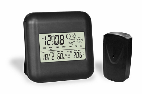 FIESTA DIGITAL WEATHER STATION LCD INDOOR/OUTDOOR WIRELESS BLACK [42292] [4]