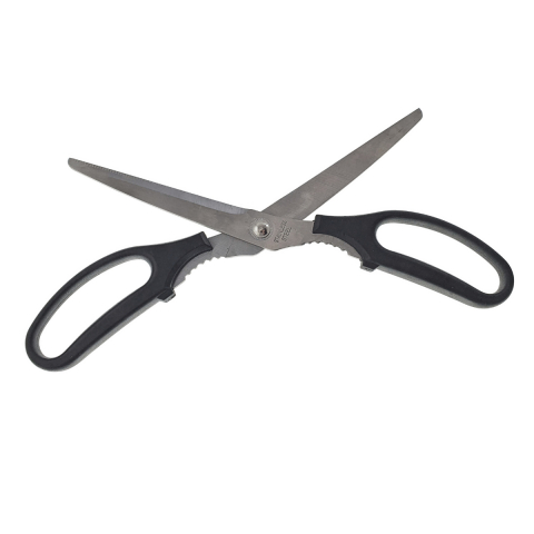 Foarfeca de birou multifunctionala, lungime 25 cm, lama otel inoxidabil, maner plastic negru [3]