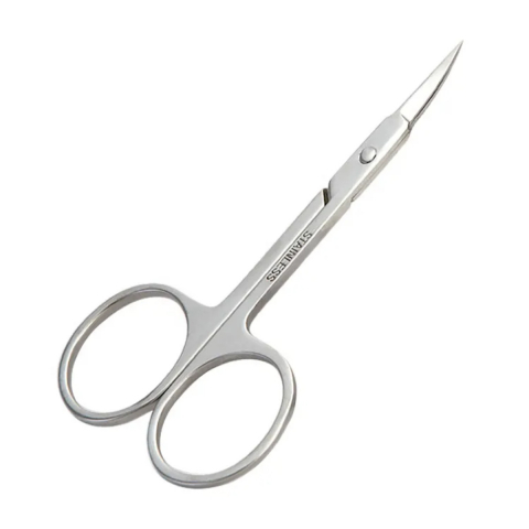 Foarfece cosmetice - Forfecuta cosmetica, J47-V11 00013, unghii si par facial, 90 mm, argintie