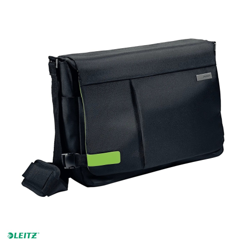 Produse ergonomice - Geanta de umar Leitz Messenger, pentru laptop 15.6 inch, 390x290x155 mm, neagra