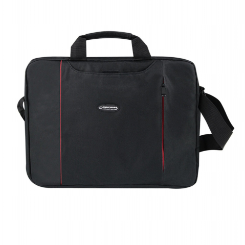 Geanta laptop Esperanza Salerno, 15.6", poliester, curea reglabila, neagra [1]