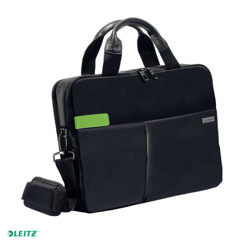 Produse ergonomice - Geanta pentru laptop Leitz Smart Traveller, 13.3 inch, 380x280x100 mm, neagra