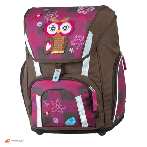 Gama de rucsacuri - Ghiozdan Schneiders The Owl Smart cu etui, sac de sport si geanta pentru carti, 31x40x22 cm, 24 l, rosu