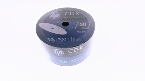 HP - CD-R HP [14223],700 Mb , 80 min , 52X , Alb Printabil Inkjet , set 50 buc / pret/set [3]