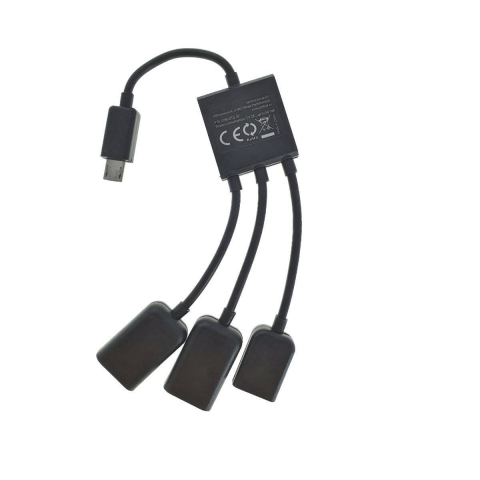 Hub OTG Gembird, cu conector microUSB tata la 2 porturi USB 2.0 mama si port alimentare microUSB mama [5]