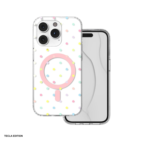 Huse si protectii pentru iPhone 14 Pro - Husa Bubble Dots Mag pentru Apple iPhone 14 Pro, Carcasa magnetica, Alb