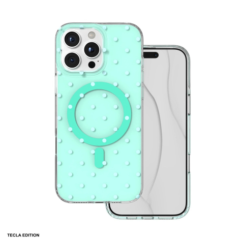 Huse si protectii pentru iPhone 16 Pro Max - Husa Bubble Dots Mag pentru Apple iPhone 16 Pro Max, Carcasa magnetica, Verde