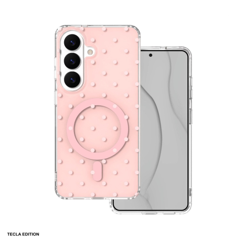 Huse si protectii pentru Samsung Galaxy S26 - Husa Bubble Dots Mag pentru Samsung Galaxy S26, Carcasa magnetica, Roz