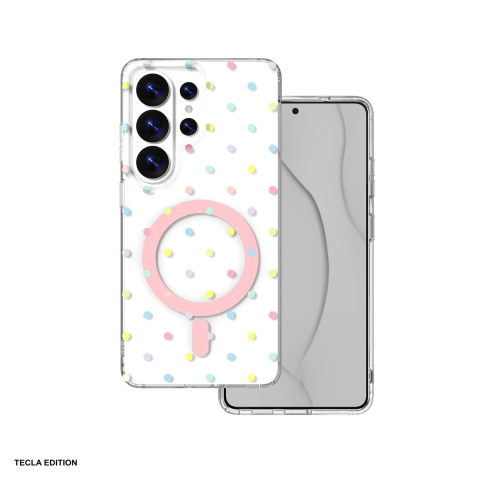 Huse si protectii pentru Samsung Galaxy S26 Ultra - Husa Bubble Dots Mag pentru Samsung Galaxy S26 Ultra, Carcasa magnetica, Alb