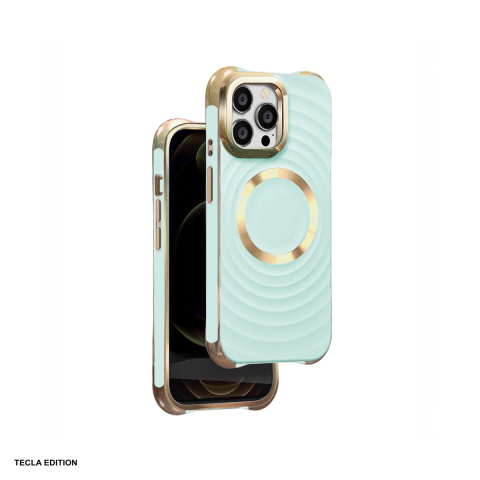 Huse si protectii pentru iPhone 14 Pro - Husa Circle Glam Mag pentru Apple iPhone 14 Pro, Carcasa magnetica, Albastru