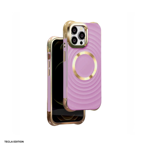 Huse si protectii pentru iPhone 14 Pro - Husa Circle Glam Mag pentru Apple iPhone 14 Pro, Carcasa magnetica, Mov