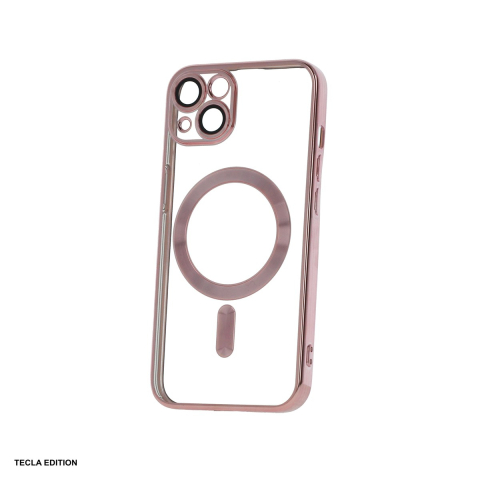 Huse si protectii pentru Samsung Galaxy S25 - Husa Color Chrome Mag rose pentru Samsung Galaxy S25, Carcasa magnetica, Roz