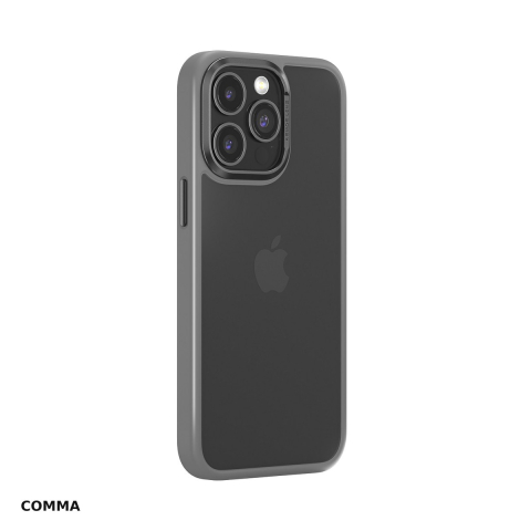 Huse si protectii pentru iPhone 15 Plus - Husa Comma Joy Elegant pentru Apple iPhone 15 Plus, Carcasa, Gri