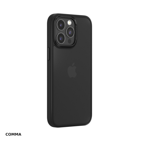 Huse si protectii pentru iPhone 15 Plus - Husa Comma Joy Elegant pentru Apple iPhone 15 Plus, Carcasa, Negru