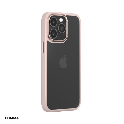 Huse si protectii pentru iPhone 15 Plus - Husa Comma Joy Elegant pentru Apple iPhone 15 Plus, Carcasa, Roz