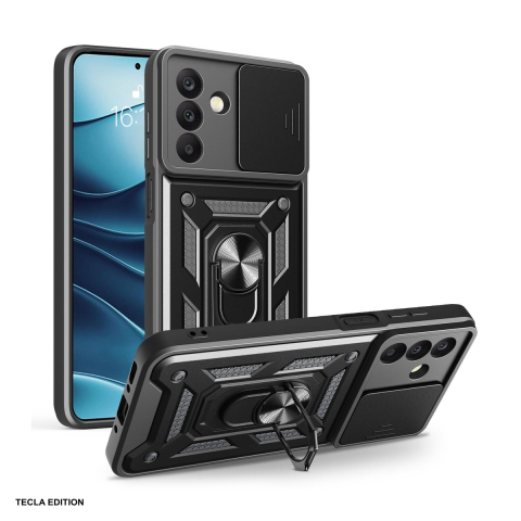 Huse si protectii pentru Samsung Galaxy A17 5G - Husa Defender Slide pentru Samsung Galaxy A17 5G, Galaxy A26 5G, Galaxy A17 4G, Carcasa, Negru