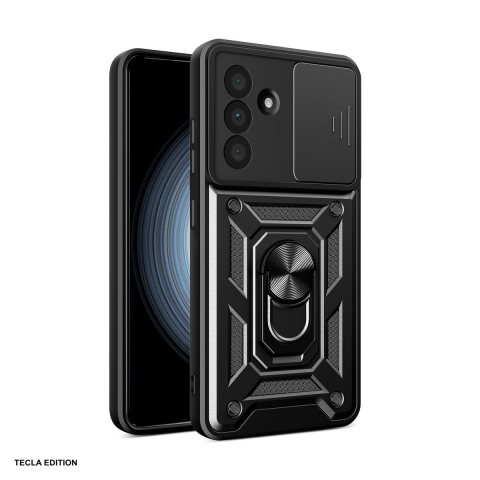 Huse si protectii pentru Samsung Galaxy A36 5G - Husa Defender Slide pentru Samsung Galaxy A36 5G, Carcasa magnetica, Negru