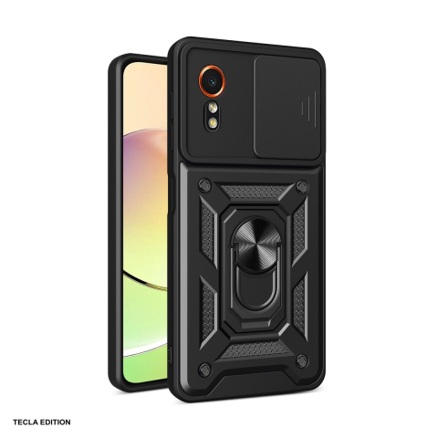 Huse si protectii smartphone - Husa Defender Slide Xcover 7 pentru Samsung Galaxy Xcover 7, Carcasa magnetica, Negru
