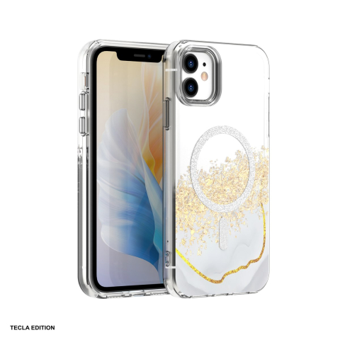 Huse si protectii pentru iPhone - Husa Epoxy Mag pentru Apple iPhone 11, Carcasa magnetica, Alb