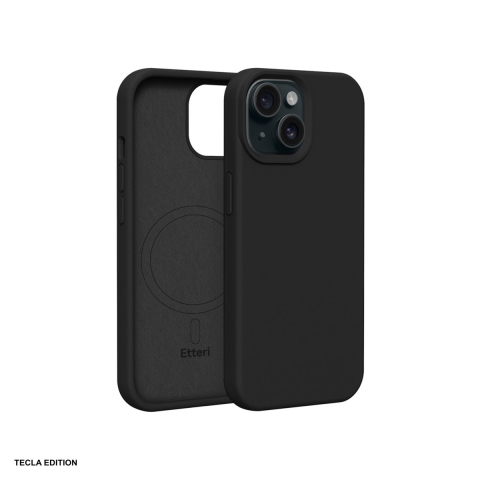 Huse si protectii pentru iPhone 14 - Husa Etteri Silicone Mag pentru Apple iPhone 14, Carcasa magnetica, Negru