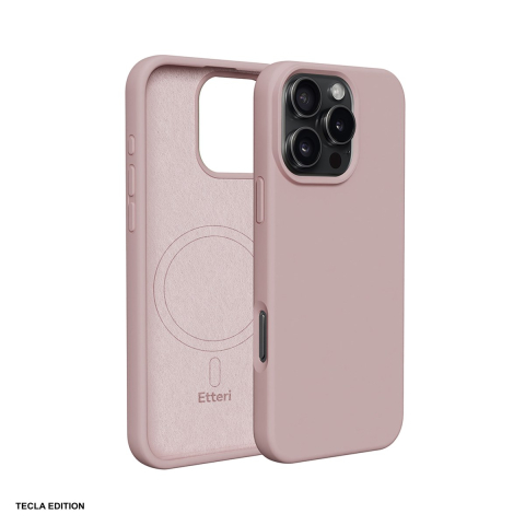Huse si protectii pentru iPhone 16 Pro Max - Husa Etteri Silicone Mag pentru Apple iPhone 16 Pro Max, Carcasa magnetica, Roz