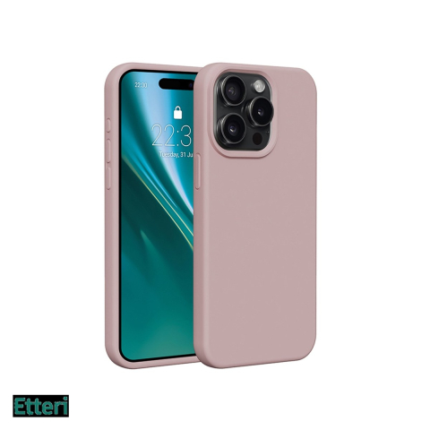 Huse si protectii pentru iPhone 15 Pro - Husa Etteri Silicone pentru Apple iPhone 15 Pro, Carcasa, Roz