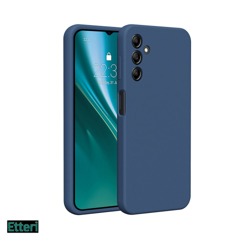 Huse si protectii pentru Samsung Galaxy A14 5G - Husa Etteri Silicone pentru Samsung Galaxy A14 5G, Galaxy A14 4G, Carcasa, Albastru