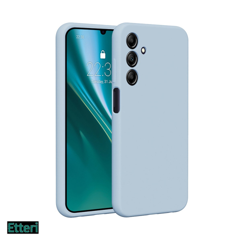 Huse si protectii pentru Samsung Galaxy A25 5G - Husa Etteri Silicone pentru Samsung Galaxy A25 5G (Global), Carcasa, Albastru