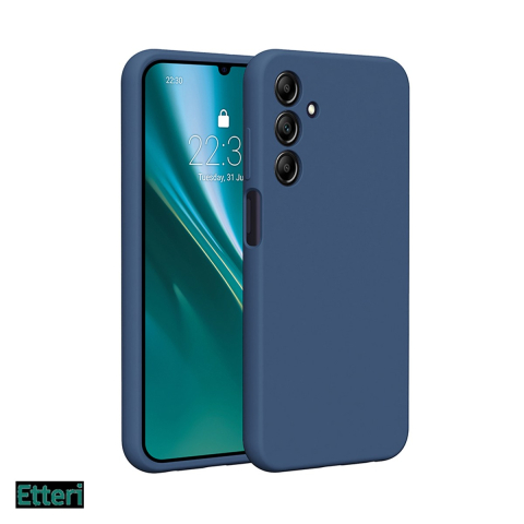 Huse si protectii pentru Samsung Galaxy A25 5G - Husa Etteri Silicone pentru Samsung Galaxy A25 5G (Global), Carcasa, Albastru
