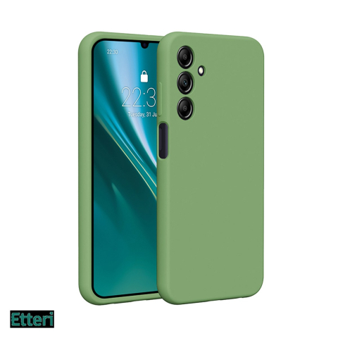 Huse si protectii pentru Samsung Galaxy A25 5G - Husa Etteri Silicone pentru Samsung Galaxy A25 5G (Global), Carcasa, Verde