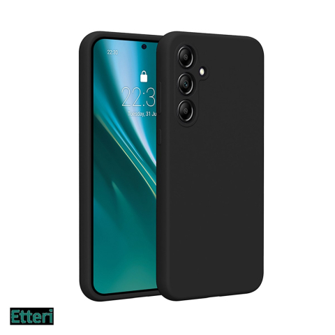 Huse si protectii pentru Samsung Galaxy A35 5G - Husa Etteri Silicone pentru Samsung Galaxy A35 5G, Carcasa, Negru