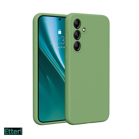 Huse si protectii pentru Samsung Galaxy A35 5G - Husa Etteri Silicone pentru Samsung Galaxy A35 5G, Carcasa, Verde