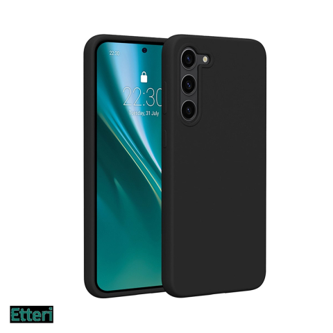 Huse si protectii pentru Samsung Galaxy S23 Plus - Husa Etteri Silicone pentru Samsung Galaxy S23 Plus, Carcasa, Negru
