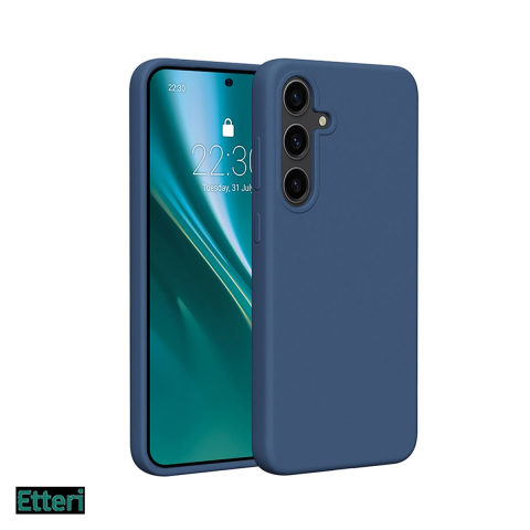 Huse si protectii pentru Samsung Galaxy S24 Plus - Husa Etteri Silicone pentru Samsung Galaxy S24 Plus, Carcasa, Albastru