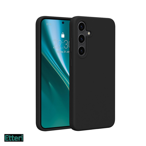 Huse si protectii pentru Samsung Galaxy S24 Plus - Husa Etteri Silicone pentru Samsung Galaxy S24 Plus, Carcasa, Negru
