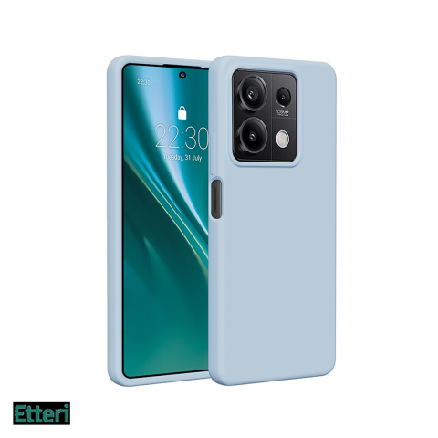 Huse si protectii pentru Xiaomi Redmi Note 13 5G - Husa Etteri Silicone pentru Xiaomi Redmi Note 13 5G, Carcasa, Albastru