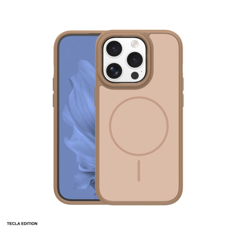Huse si protectii pentru iPhone 14 Pro - Husa Frame Thin Mag pentru Apple iPhone 14 Pro, Carcasa magnetica, Maro