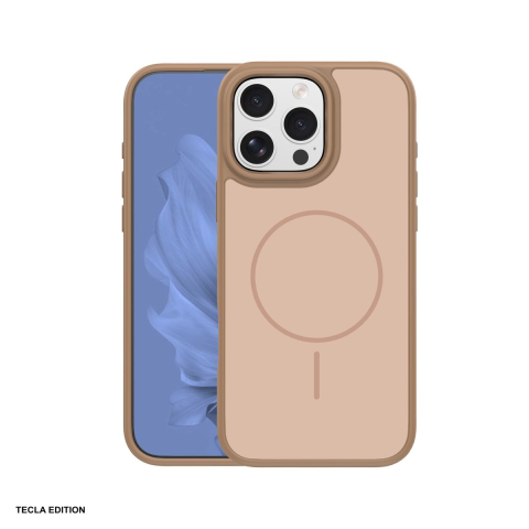 Huse si protectii pentru iPhone 16 Pro - Husa Frame Thin Mag pentru Apple iPhone 16 Pro, Carcasa magnetica, Maro