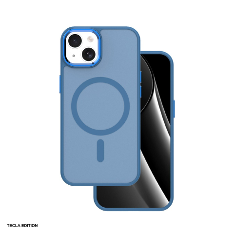 Huse si protectii pentru iPhone 13 - Husa Frozen Mag pentru Apple iPhone 13, Carcasa magnetica, Albastru
