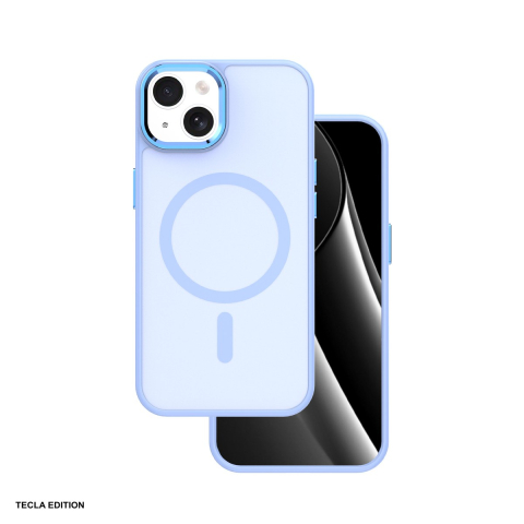 Huse si protectii pentru iPhone 13 - Husa Frozen Mag pentru Apple iPhone 13, Carcasa magnetica, Albastru