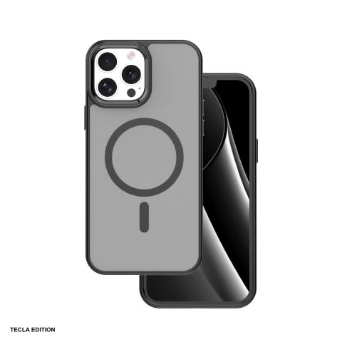 Huse si protectii smartphone - Husa Frozen Mag pentru Apple iPhone 13 Pro, Carcasa magnetica, Negru