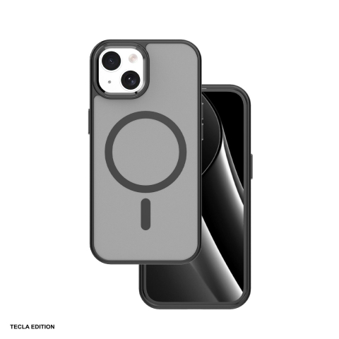 Huse si protectii smartphone - Husa Frozen Mag pentru Apple iPhone 15, Carcasa magnetica, Negru