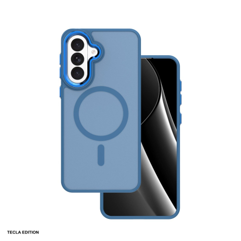 Huse si protectii pentru Samsung Galaxy A57 5G - Husa Frozen Mag pentru Samsung Galaxy A57 5G, Carcasa magnetica, Albastru