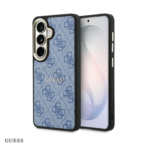 Huse si protectii pentru Samsung Galaxy S26 Plus - Husa Guess 4g Embossed Ring pentru Samsung Galaxy S26 Plus, Carcasa magnetica, Albastru