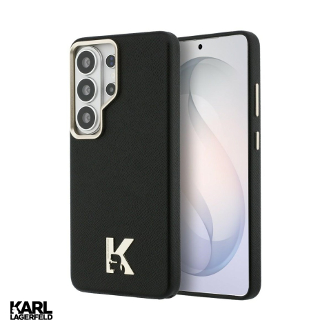 Huse si protectii pentru Samsung Galaxy S26 Ultra - Husa Karl Lagerfeld K Metal Logo pentru Samsung Galaxy S26 Ultra, Carcasa magnetica, Negru