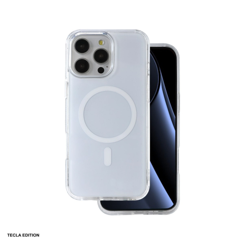 Huse si protectii pentru iPhone - Husa Lowkey Mag pentru Apple iPhone 14 Pro, Carcasa magnetica, Alb