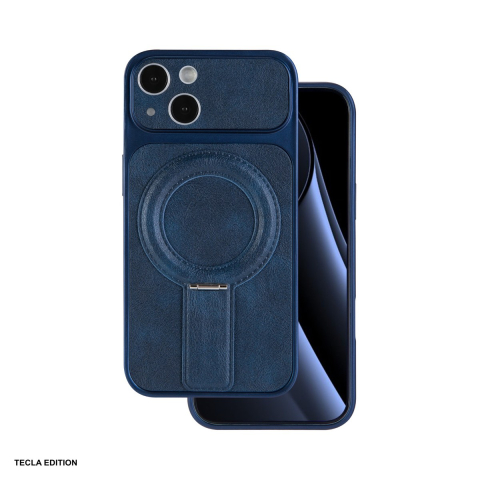 Huse si protectii pentru iPhone - Husa Luxgrip Mag pentru Apple iPhone 14, Carcasa magnetica, Bleumarin