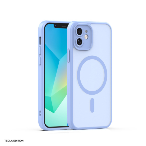 Huse si protectii pentru iPhone - Husa Mag Matt pentru Apple iPhone 12, Carcasa magnetica, Albastru deschis