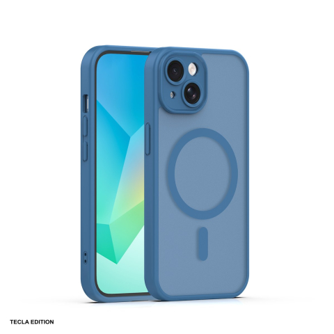 Huse si protectii pentru iPhone - Husa Mag Matt pentru Apple iPhone 13, Carcasa magnetica, Albastru inchis