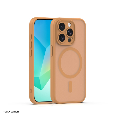 Huse si protectii pentru iPhone - Husa Mag Matt pentru Apple iPhone 15 Pro, Carcasa magnetica, Maro